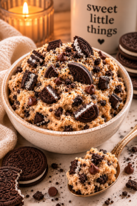 Cookies and Cream Cookie Dough for One