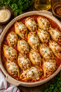 Ground Turkey Stuffed Shells