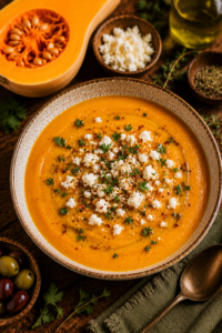 Mediterranean Butternut Squash Soup
