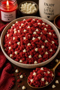 Red Velvet Cookie Dough for One