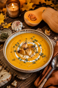 Roasted Garlic Butternut Squash Soup