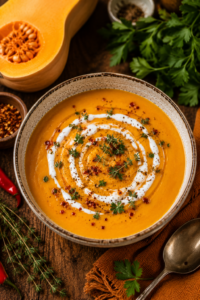 Spicy Butternut Squash Soup