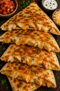 Three Cheese Chicken Quesadilla
