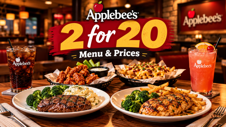 Applebee’s 2 for 20 Menu